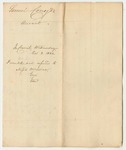 Account Samuel Cony for Monies Expended for the Removal of Military Property from Briton to Portland Assigned to Maine by the Commissioners Under the Separation Act