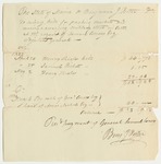 Receipt No. 2 for Benjamin J. Porter for Sundry Bills