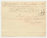 Henry Sheafe's Bill for Packing Muskets