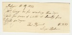 Receipt No. 9 for Lucy Babson for Labor