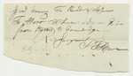 Receipt for Reed and Sopus for Transportation from Boston to Cambridge