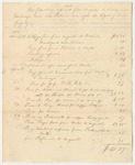 Bill of Traveling Expenses from Augusta to Briton and Cambridge Twice and Portland Once Upon the Subject of Public Property