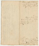 Petition of Joseph Tibbets and others for Dividing the 5th Regiment 1st Brigade 3rd Division