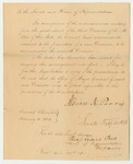 Letter from the Council to the Senate and House of Representatives Advising the Formation of of a New Division