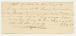 Receipt for Moses Davis for Services as a Messenger at the House of Representatives