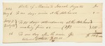 Receipt for Isaiah Ingalls for Services at the State House
