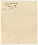 Copy of Warrant of Commitement of Samuel Wood
