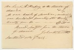 Samuel Hussey Receipt for Powder from John W. Smith
