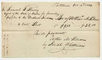 Samuel Hussey Receipt for Furnishing Supplies to the Penobscot Indians from Arthur McLillan