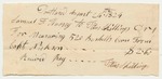 Samuel Hussey Receipt for Corn from Titus Rilling