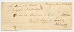 Receipt for Samuel Call for Potatoes from Abraham Savage