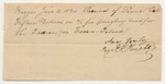Samuel Call Bill for Ploughing Land for the Penobscot Indians from N.J. Wright