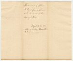 State of Maine Receipt for Albion K. Paris