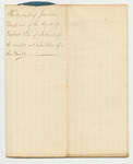 Account of Jackson Davis, One of the Agents of the Penobscot Tribe of Indians, of the receipts and Expenditure of Their Funds