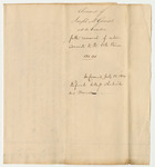 Account of Joseph M. Gerrish for the Removal of Certain Convicts to the State Prison