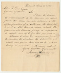 Communication from Isaac Adams Esq. Transmitting a Copy of the Vote of the Town of Portland Appropriating a Site for a State Arsenal
