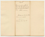 Communication from Isaiah Chase Esq., in Relation to the Road Through the State's Land North of the Million Acres