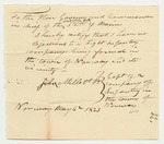 Letter from John Millett in Favor of the Formation of a Light Infantry Company
