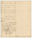 Petition of Officers of a Company of Cavalry for a Reorganization Thereof in Consequence of the Imperfection of Their Records