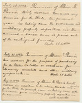 State of Maine Receipt for Abel Bowen for Engraving a Seal for the State