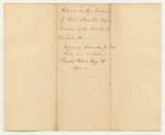 Account of Joseph M. Gerrish for the Removal of Certain Convicts to the State Prison
