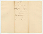 Robert Ilsley's Bill for Postage for the Half Year Ending June 30, 1823