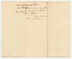 R.C. Vose's Letter Enclosing a Remonstrance of Joel Wellington and Others Against the Division of the Second Brigade