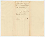 Receipt for Indian Funds for Jackson Davis as Agent for Penobscot Tribe of Indians