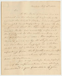 Letter from John Brooks, Governor of Massachusetts, to Albion Paris, Governor of Maine, Regarding the Claim of Massachusetts Against the United States