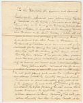 Letter from Elias Shurborn in Favor of His Pardon
