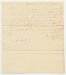 Letter from Jesse Robinson Recommending the Second Division be Divided Along Brigade Lines