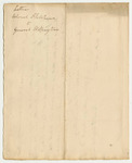 Letter from Colonel Fletcher to General Wellington