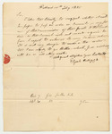 Letter from Elijah Kellogg, Suggesting They Pass an Order in Council in His Favor for the Remainder of the Grants for the Passamaquoddy Tribe
