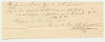 Jackson Davis Bill for Hauling Goods for Penobscot Indians from J.R. Lumbert