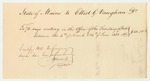 Elliot G. Vaughan Bill for Work in the Office of the Secretary of State