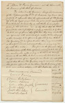 Petition of the Chiefs of the Passamaquoddy Tribe of Indians for Removal of the Agent by Executive Council