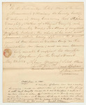 Certification of the Selectmen of Brunswick for Abigail Doughty's Application to the Hartford Asylum for the Deaf and Dumb