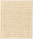 Letter from J.H. Gallandet Regarding His Institution for the Deaf and Dumb