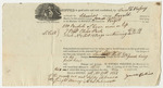 Samuel F. Hussey Receipt for Shipping Goods from Boston to Bangor