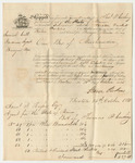 Samuel F. Hussey Receipt for Shipping Goods from Boston to Bangor