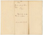 Receipt from Benjamin Green for Joshua Tolford for Firing Salute at the State Arsenal