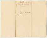 Account of Eliot G. Vaughan for Work at the Office of the Secretary of State