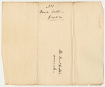 Bill No. 1 from Nathaniel Cobb to William A. Rogers for Dining Ware for the Reception of General Lafayette