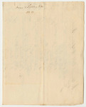 Bill No. 1 from Nathaniel Cobb for Food for the Reception of General Lafayette
