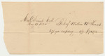 Bill No. 1 from Nathaniel Cobb to Anne Smith for Carpeting for the Reception of General Lafayette