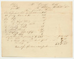 Bill No. 1 from Nathaniel Cobb to Daniel Winston for Roasting Pig for the Reception of General Lafayette