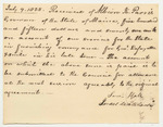 Bill No. 3 from Issac Emery to John J. Chaves for Expenses Related to the Visit of General Lafayette