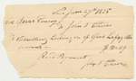 Bill No. 3 from Issac Emery to Governor Parris for Expenses Related to the Visit of General Lafayette