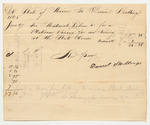 Bill No. 10 from Nathaniel Bradford for Expenses Related to the Visit of General Lafayette