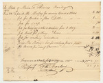 Bill No. 12 from Davis Belford for Carpet and Trucking Related to the Visit of General Lafayette